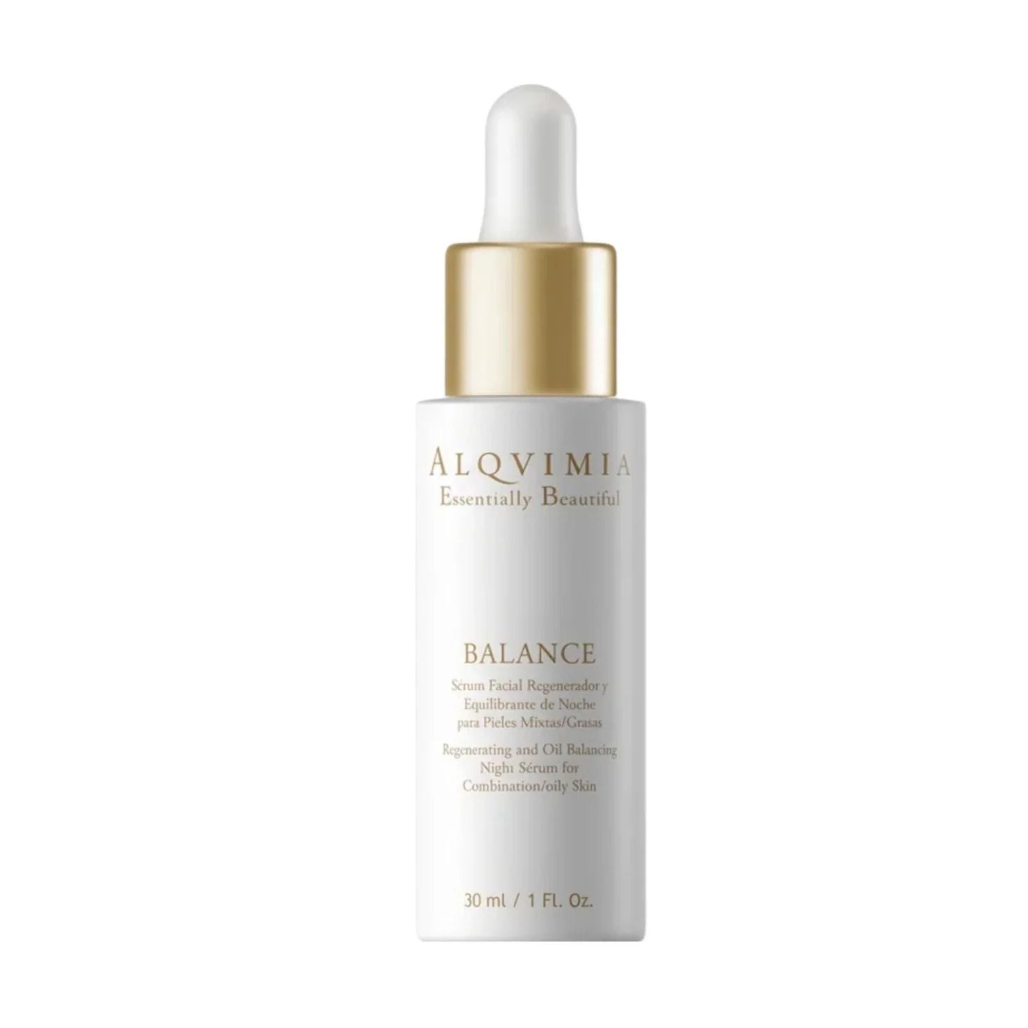 Alqvimia Essentially Beautiful Balance Regenerating and Oil Balancing Night Serum