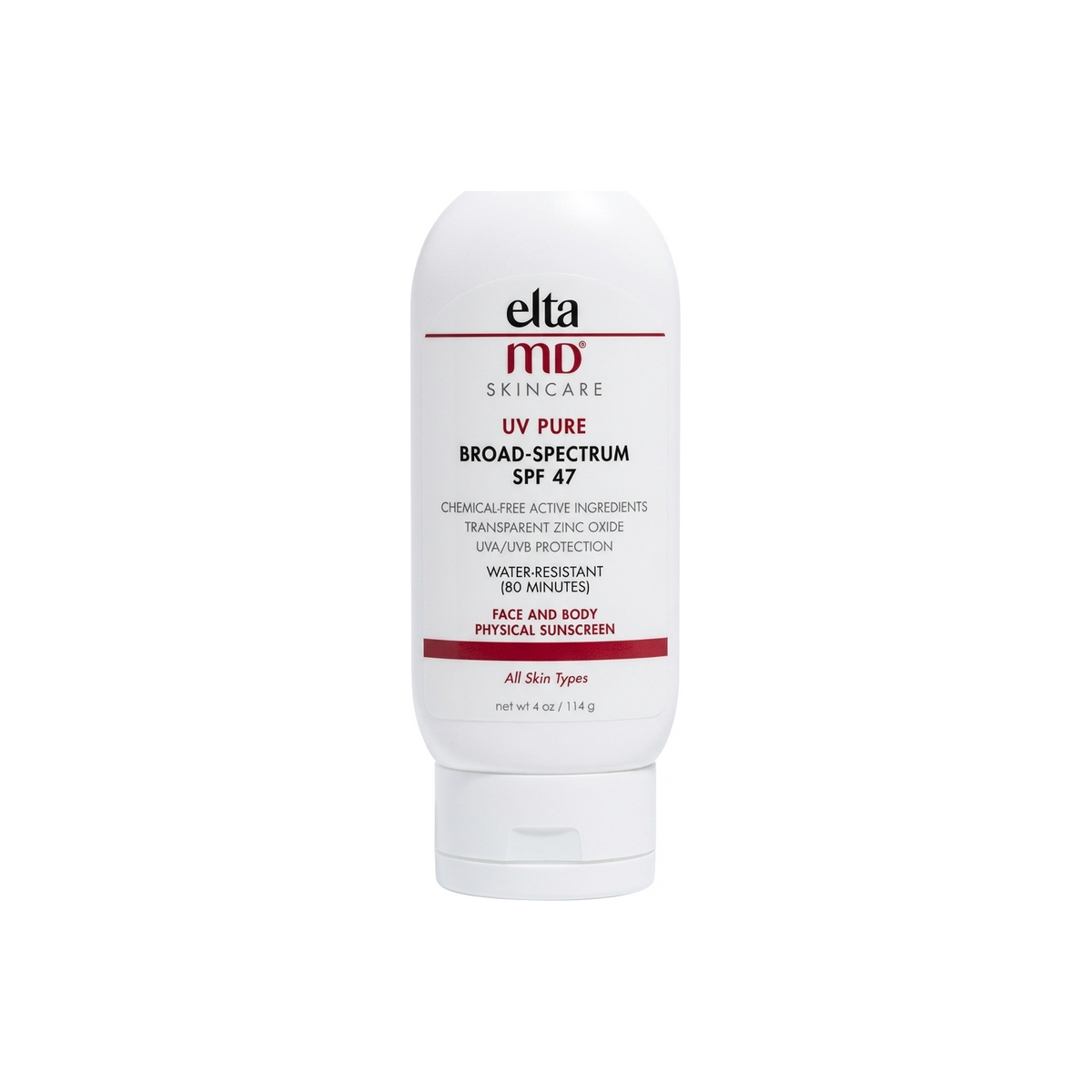 EltaMD UV Pure Broad Spectrum Face & Body Physical Sunscreen SPF 47